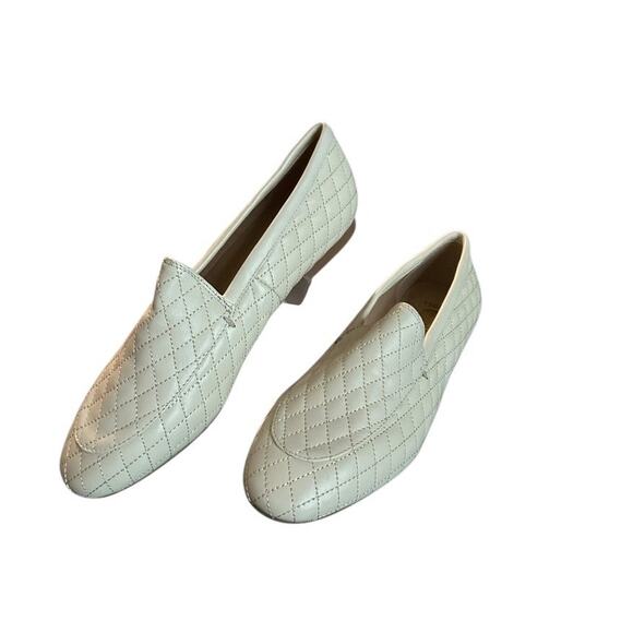 Onyx Quilted Slip On Loafer Almond Flats Cream EU 39 US 8 NEW* - Picture 3 of 7